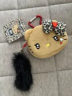 【新品】ハローキティ ヒョウ柄 マスコット がまぐち サンリオ