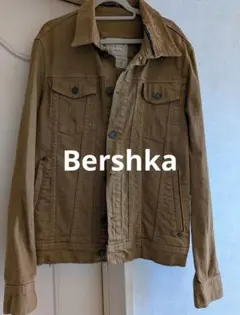 Bershka ブラウンダメージデニムジャケット