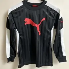 PUMA 長袖カットソー 140 黒/赤