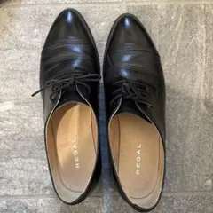 REGAL ブラック フラットシューズ