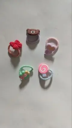 カラフルヘアゴム5個セット