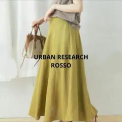 URBAN RESEARCH ROSSO リネン ロング フレア スカートのサムネイル