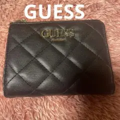 【訳あり 新品未使用 自宅保管】GUESS ゲス 折りたたみ財布 黒
