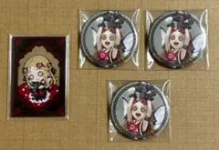 第五人格 少女 缶バッジ・アクリルカード（スマベカフェ）4点