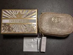 ディオール 2025ホリデー　ゴールドポーチ　サンプル付き