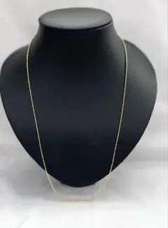 【E】✨ゴールドカラー✨ボールチェーンネックレス　シンプルネックレス