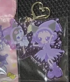 【匿名】おジャ魔女どれみ サンリオ　コラボ　おんぷ　クロミ　アクリルキーホルダー