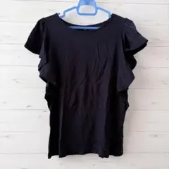 送料込み♪UNIQLO フリル袖 ノースリーブトップス☆Mサイズ
