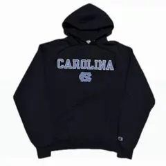 90s Champion UNC CAROLINA カレッジロゴ フーディー M
