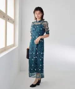 ドリードール アンティーク刺繍レースワンピースドレス お呼ばれ 結婚式