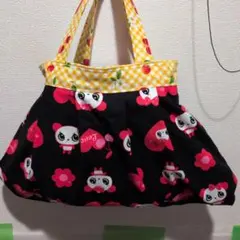 ハンドメイド バッグ パンダ ハート チェリー