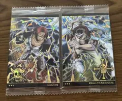 ワンピース ウエハースカード シャンクス 白ひげ 2枚セット！ ONE PIECE ウエハースカード 7弾 シャンクス 白ひげ 2枚セット - メルカリ