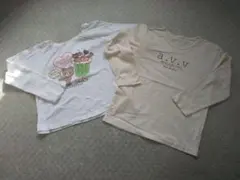 キッズ 長袖シャツ(a.v.v 他) 130㎝ ２点セット 匿名配送