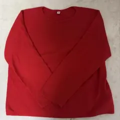 UNIQLO ３Dレッド ニットセーター XL（#最終お値下げ）