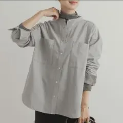 アーバンリサーチドアーズ 微起毛バンドカラーシャツ