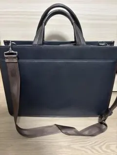TAKEO KIKUCHI ビジネスバッグ ネイビー