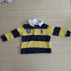 Ralph Lauren ポロシャツ 12M ネイビー/イエロー