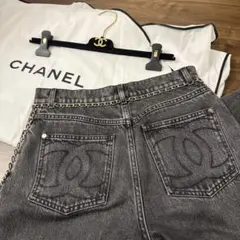 新品未使用CHANEL デニムパンツ　34 23N P74474V67295のサムネイル