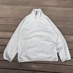 ハーフジップ　ボアジャケット　ギミック