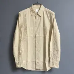 Paul Smith 刺繍ロゴ 長袖シャツ ベージュ ポールスミス　ロープ刺繍