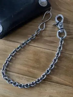 NANAさま専用　銀厚ウォレットチェーン2本 45cm 【WC015s】 銀厚ウォレットチェーン 45cm ナスカン&フック【WC02S】 - メルカリ