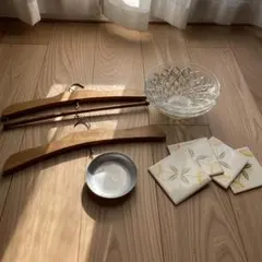 昭和レトロな雑貨セット　ガラス鉢　ハンガー