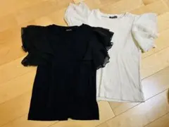 フリル袖Tシャツ 140㎝　2枚セット