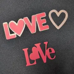 LOVE ハート カッティングダイ 2セット