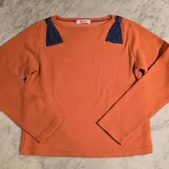 【familiar】ファミリア トップス 150 ゆったり 伸縮性 肩リボン