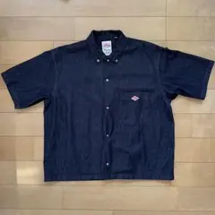 DANTON デニム半袖シャツ サイズ36 ダークブルー【美品】