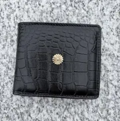 新品未使用】皇居 菊紋 牛革 クロコダイル柄 長財布 国会議事堂