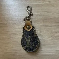 ルイヴィトン LV モノグラム レザー キーホルダー チャーム キーリング