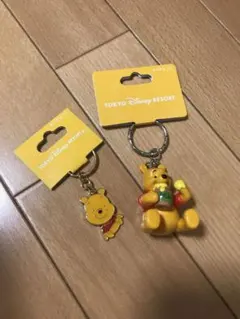 ディズニーリゾート購入激レアくまのプーさんキーチェーンセット