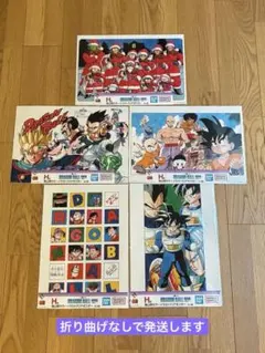 ドラゴンボール40th 一番くじ カラーイラストクリアポスター 5点セット