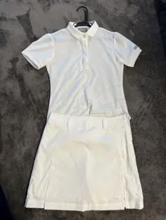 adidas ホワイト ゴルフ　ポロシャツ・スカート セット