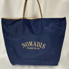 NOMADIS ノマディス トートバッグ カーキ　大容量　ジム　旅行　ネイビーのサムネイル