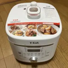 中古美品】T-fal 電気圧力鍋 ラクラ・クッカー ホワイト CY3611JP