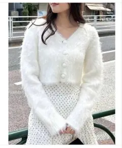 dazzlin カーディガン　白