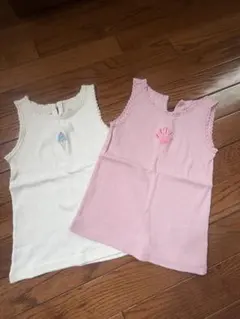 100cm ノースリーブタンクトップ 2枚セット