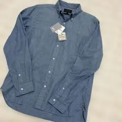 （新品）BEAMS PLUS ボタンダウンシャツ ブルー M 日本製のサムネイル