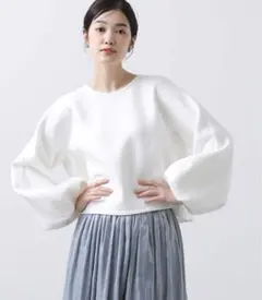 ポンチパフドルマンプルオーバー　ホワイト　グレディブリリアント