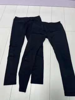 キッズ ブラック レギンス 2枚セット