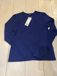 gu ソフトリブクルーネックt 未使用　タグ付き