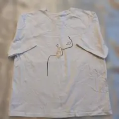 セレクトモカ　ホワイト 半袖 Tシャツ 抽象デザインのサムネイル