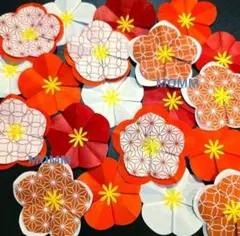 お正月壁面飾り　梅壁面飾り　1月壁面飾り　ウメ壁面飾り　冬壁面飾り　2月壁面飾り