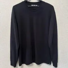 ユニクロ エアリズムコットンクルーネックT ブラック M