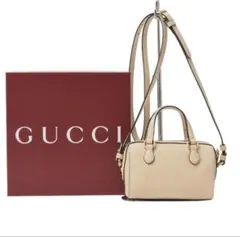 GUCCI ベージュ ショルダーバッグ