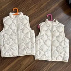UNIQLO ダウンベスト 130・140サイズ クリーム色