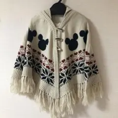 Disney ミッキーマウス柄 ポンチョ