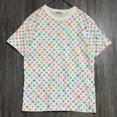 ビームスボーイ　ロゴ総柄プリント Tシャツ　白のサムネイル